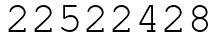 Число 22522428.
