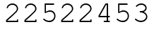 Число 22522453.