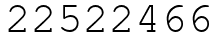 Число 22522466.