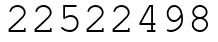 Число 22522498.