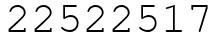 Число 22522517.