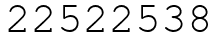 Число 22522538.