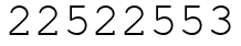 Число 22522553.
