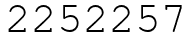 Число 2252257.