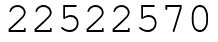 Число 22522570.