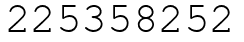 Число 225358252.