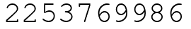 Число 2253769986.