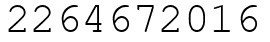Число 2264672016.