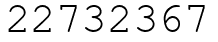 Число 22732367.