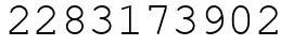 Число 2283173902.