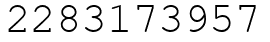 Число 2283173957.