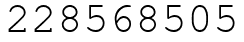 Число 228568505.