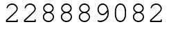 Число 228889082.