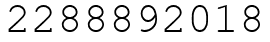 Число 2288892018.