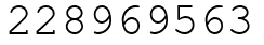 Число 228969563.