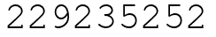 Число 229235252.