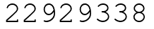 Число 22929338.