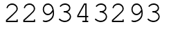 Число 229343293.