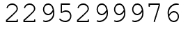 Число 2295299976.