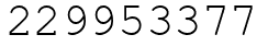 Число 229953377.