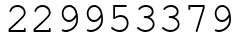 Число 229953379.