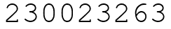 Число 230023263.