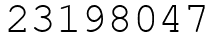 Число 23198047.