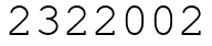 Число 2322002.