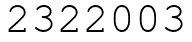 Число 2322003.