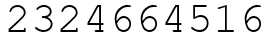 Число 2324664516.