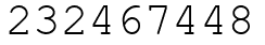 Число 232467448.