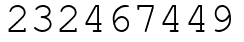 Число 232467449.