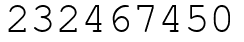 Число 232467450.