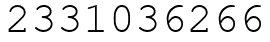 Число 2331036266.