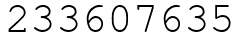 Число 233607635.