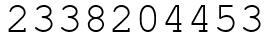 Число 2338204453.