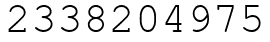 Число 2338204975.