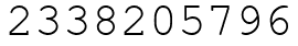 Число 2338205796.