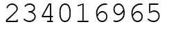 Число 234016965.