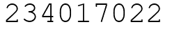 Число 234017022.