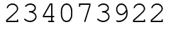 Число 234073922.