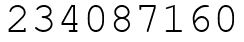 Число 234087160.