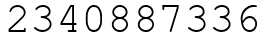 Число 2340887336.
