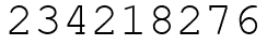 Число 234218276.