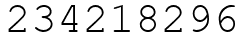 Число 234218296.