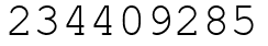 Число 234409285.