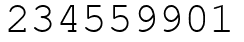 Число 234559901.