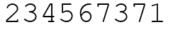 Число 234567371.