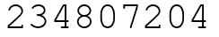 Число 234807204.