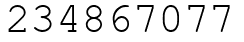 Число 234867077.